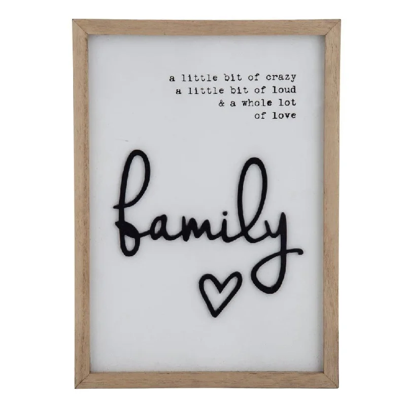 artistic framed wall decor-Family Plaque