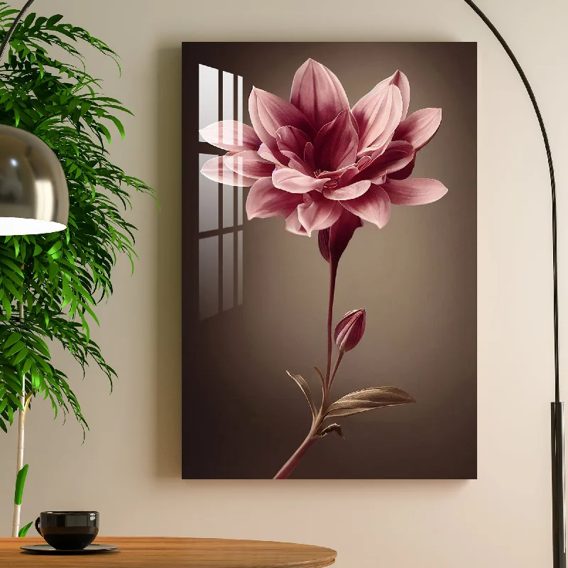 playful canvas wall art-Fascinating Lotus Acrylic Wall Art