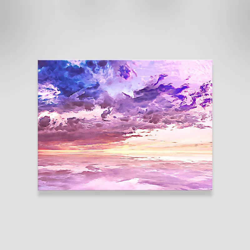 vibrant nature wall prints-Floating In A Sea Of Clouds