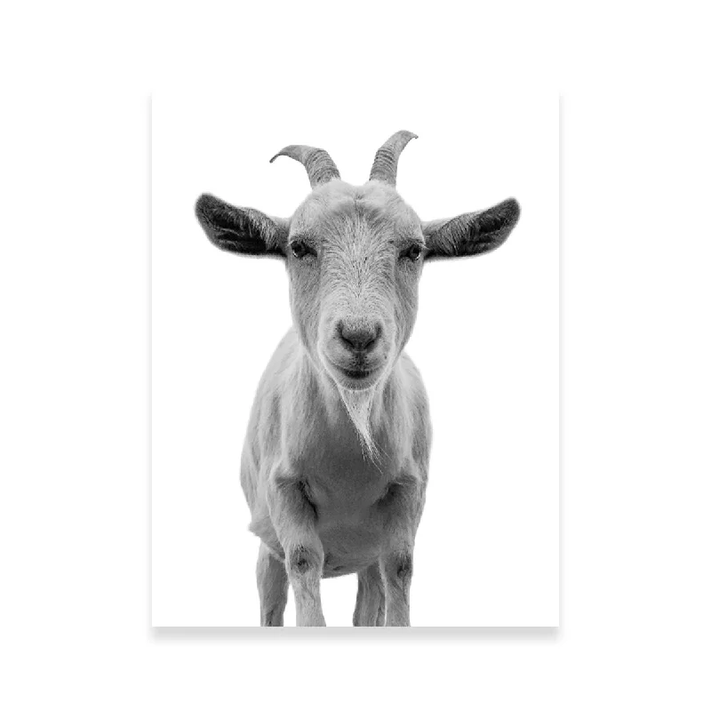 contemporary nature wall decor-Funny Goat