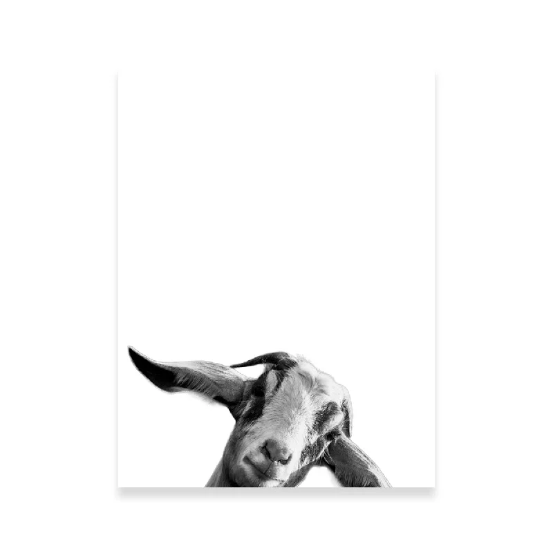 minimalist landscape paintings-Goat