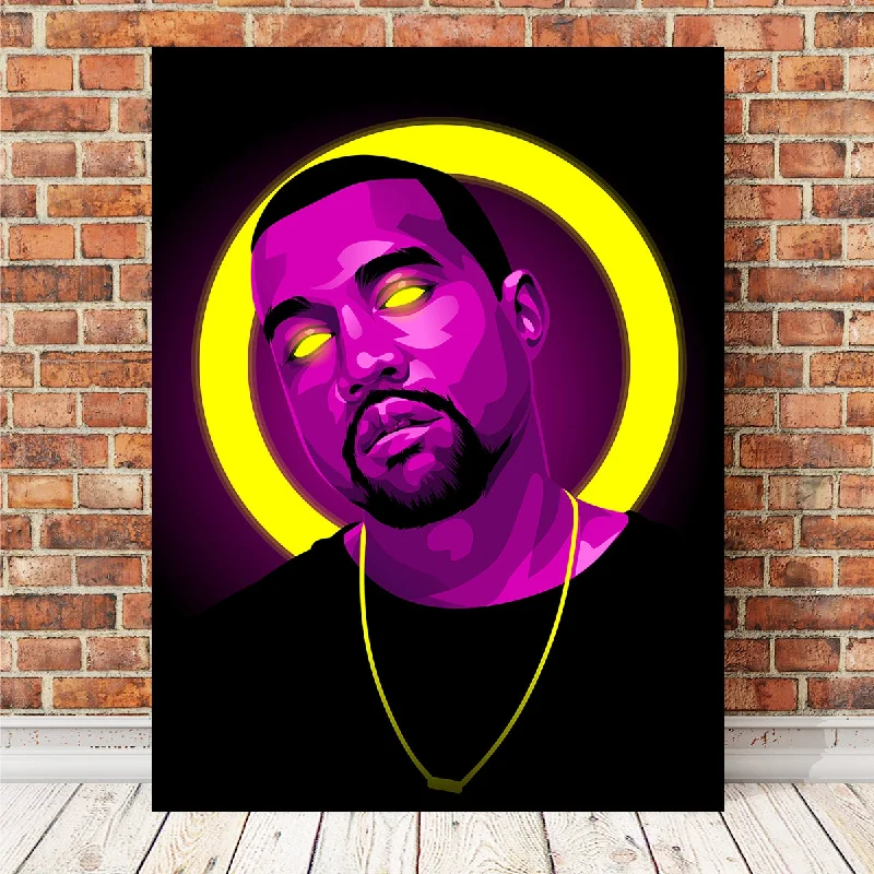 tropical art prints for office-Kanye West