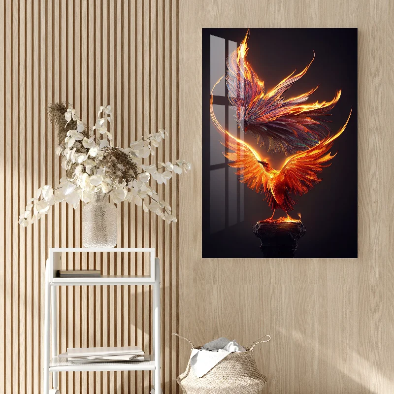 botanical wall prints for living room-Mythological Bird Acrylic Wall Art