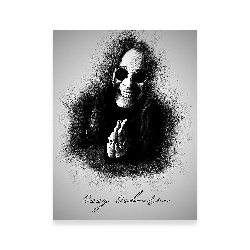 modern photography wall art prints-Ozzy Osbourne