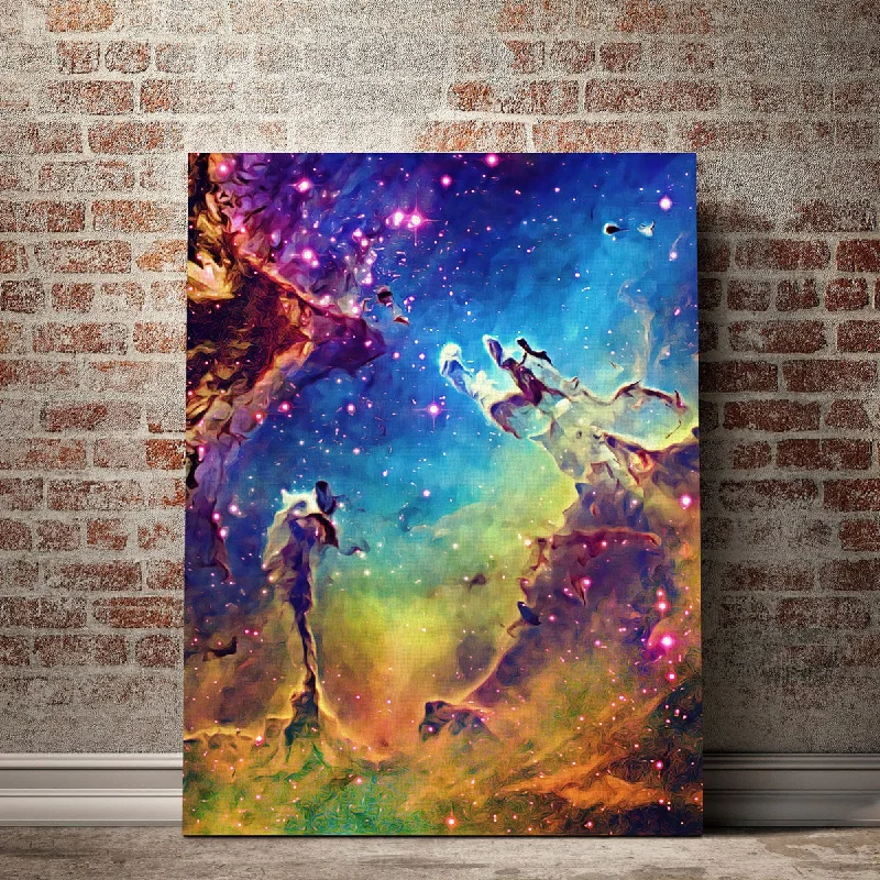 modern pop culture wall prints-Pillars Of Creation Vertical