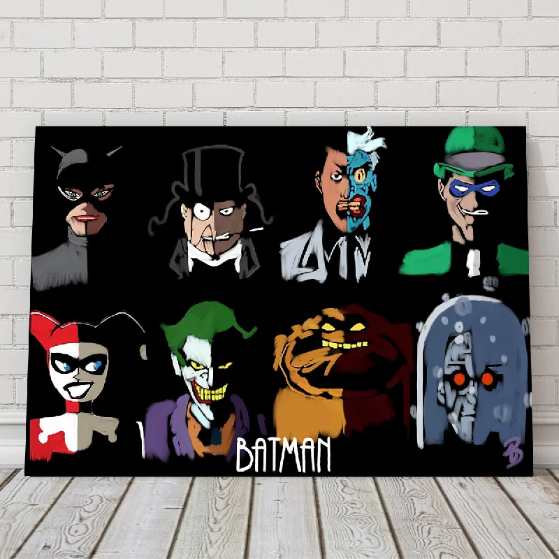 large floral print canvas art-Rogues 1