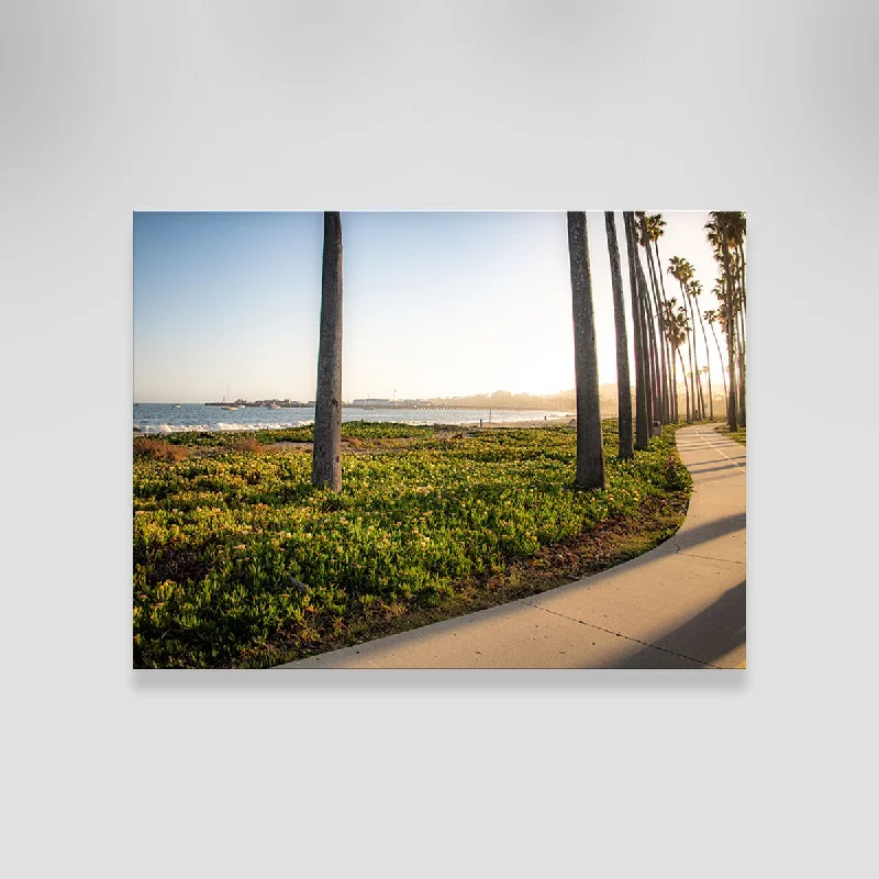 coastal wall art for kitchen-Santa Barbara Bike Path