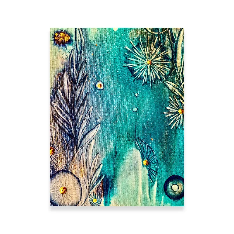 modern botanical art prints for bedroom-Sapphire Reef