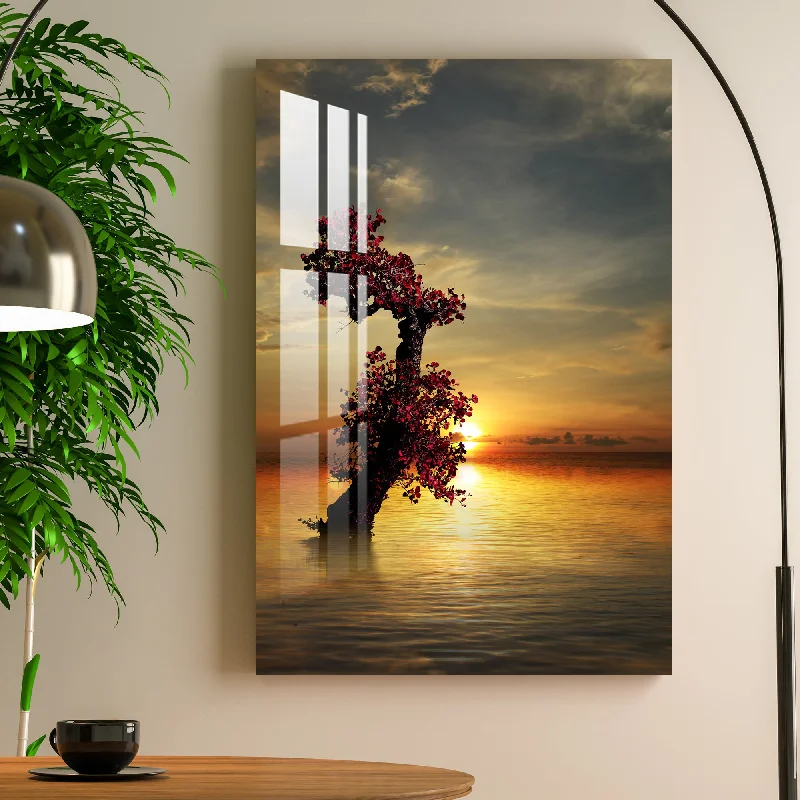 minimalist wall canvas prints-The Beauty of Sunrise Acrylic Wall Art