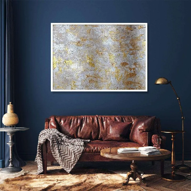 urban art canvas prints-The Bold Gold - Acrylic on hand made sheet