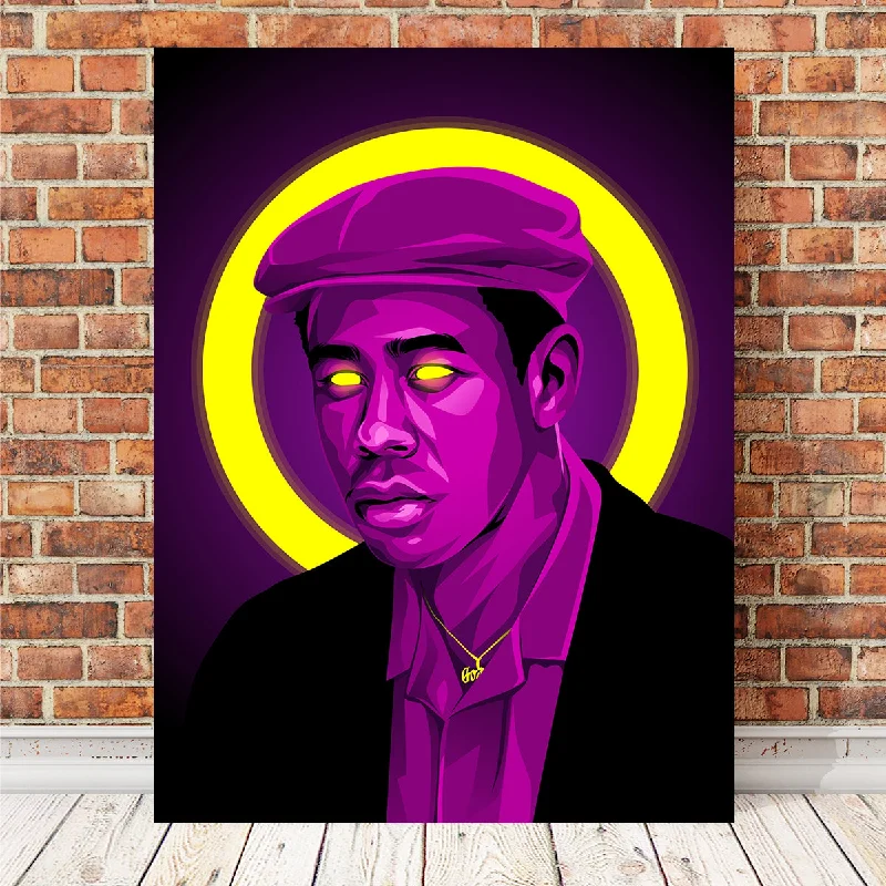 colorful nature canvas art-Tyler The Creator