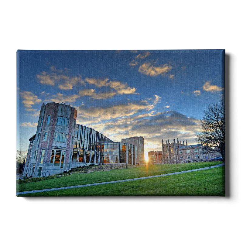 framed pop art wall prints-WashU - Campus Sunset