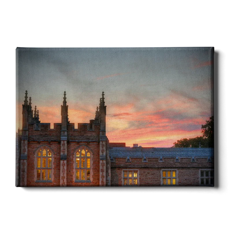 artistic contemporary paintings-WashU - Hall Sunset