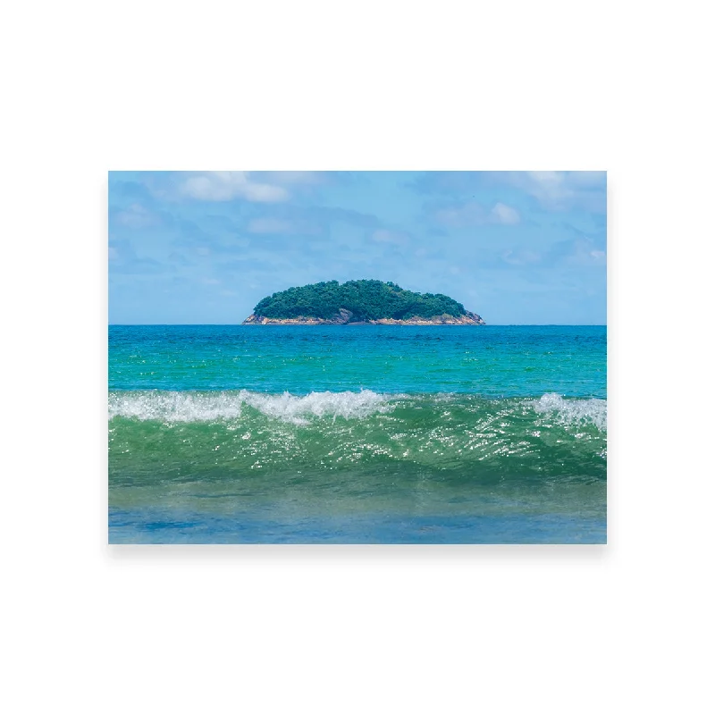 inspirational quotes canvas art-Wave and Island